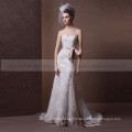 Stunning Design Mermaid Heart Shape Exquisite Applique Lace & Beads Wedding Dress With Sash